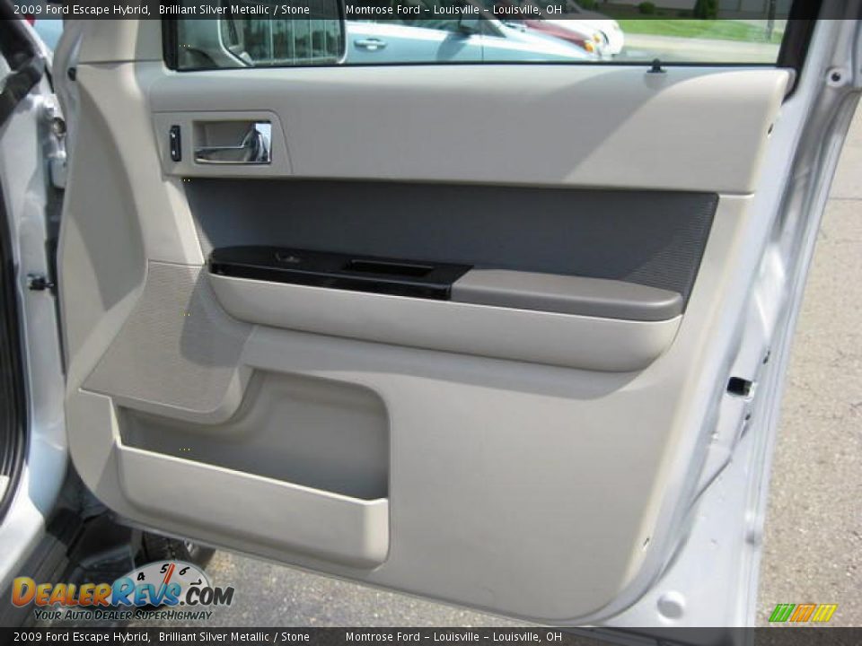 2009 Ford Escape Hybrid Brilliant Silver Metallic / Stone Photo #23