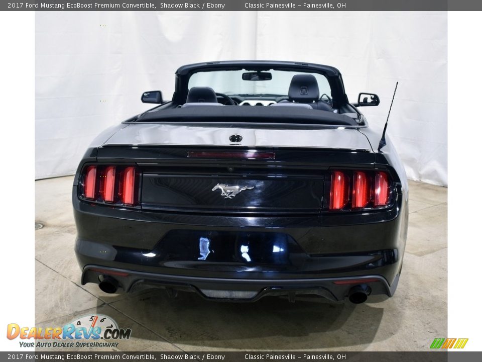 2017 Ford Mustang EcoBoost Premium Convertible Shadow Black / Ebony Photo #7