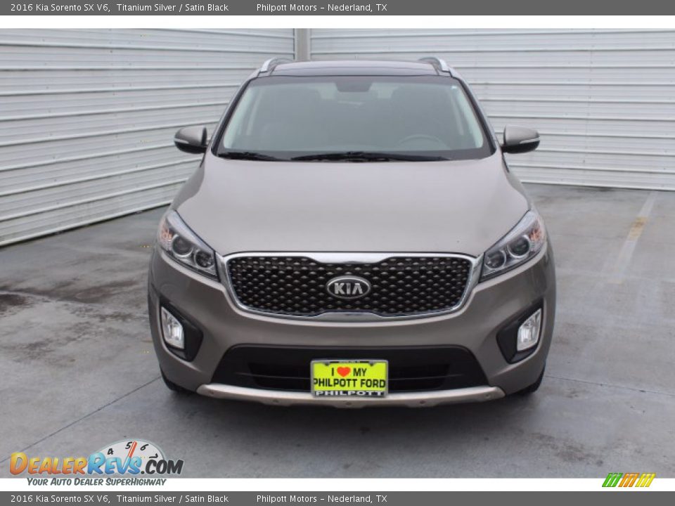 2016 Kia Sorento SX V6 Titanium Silver / Satin Black Photo #3