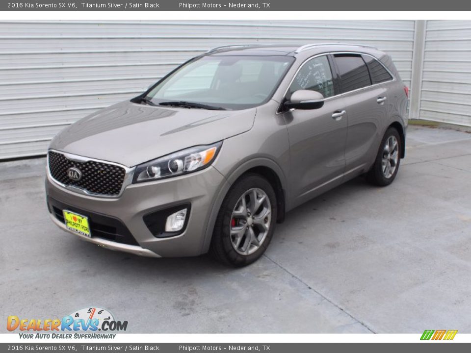 Titanium Silver 2016 Kia Sorento SX V6 Photo #4