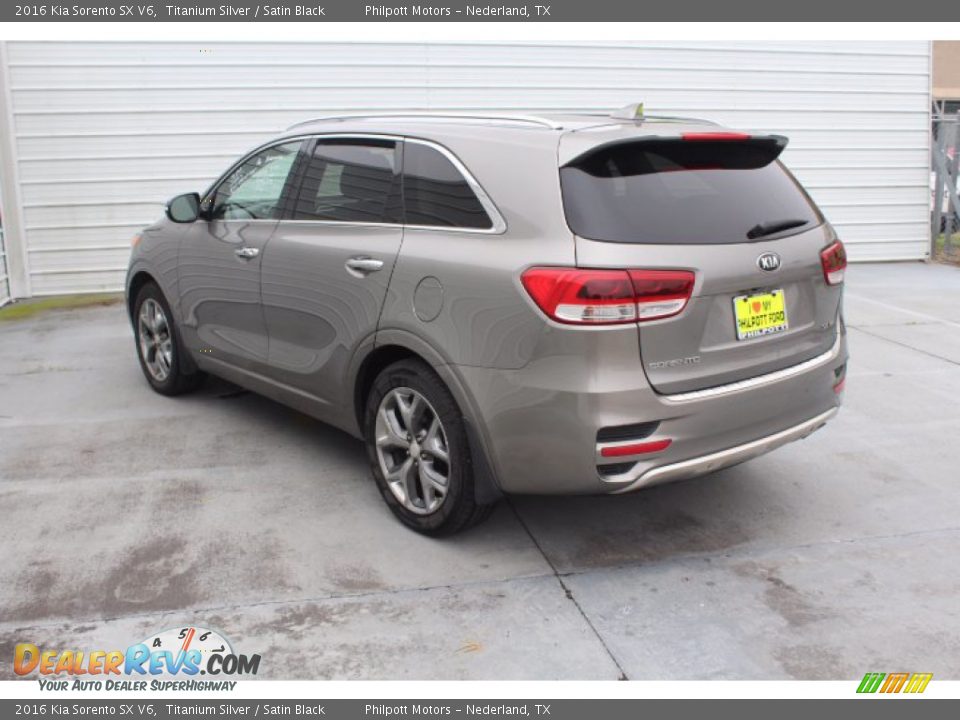 2016 Kia Sorento SX V6 Titanium Silver / Satin Black Photo #6