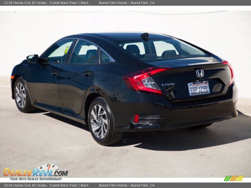 2018 Honda Civic EX Sedan Crystal Black Pearl / Black Photo #2