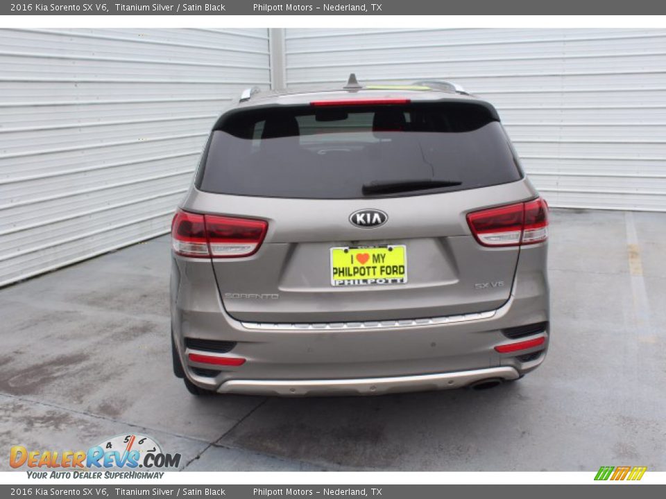 2016 Kia Sorento SX V6 Titanium Silver / Satin Black Photo #7