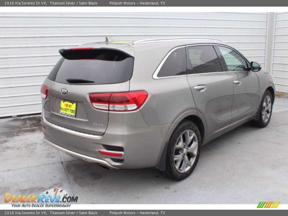 2016 Kia Sorento SX V6 Titanium Silver / Satin Black Photo #8