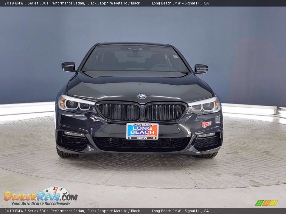 2019 BMW 5 Series 530e iPerformance Sedan Black Sapphire Metallic / Black Photo #2