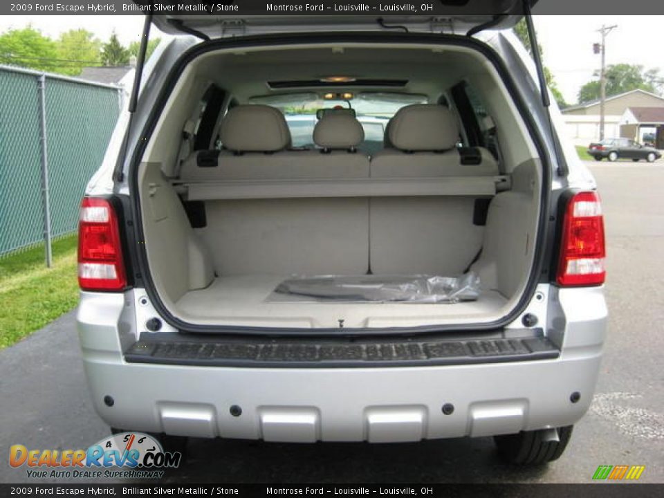 2009 Ford Escape Hybrid Brilliant Silver Metallic / Stone Photo #26