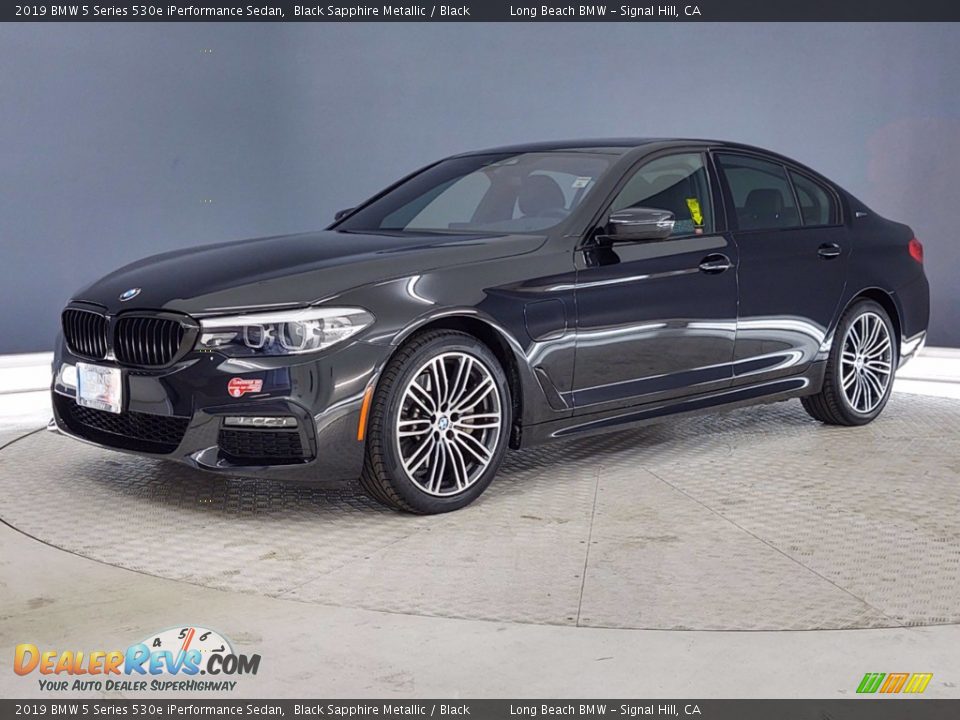 Black Sapphire Metallic 2019 BMW 5 Series 530e iPerformance Sedan Photo #3