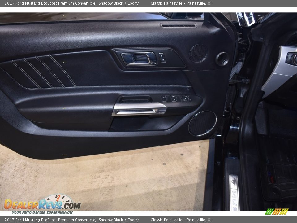 2017 Ford Mustang EcoBoost Premium Convertible Shadow Black / Ebony Photo #14