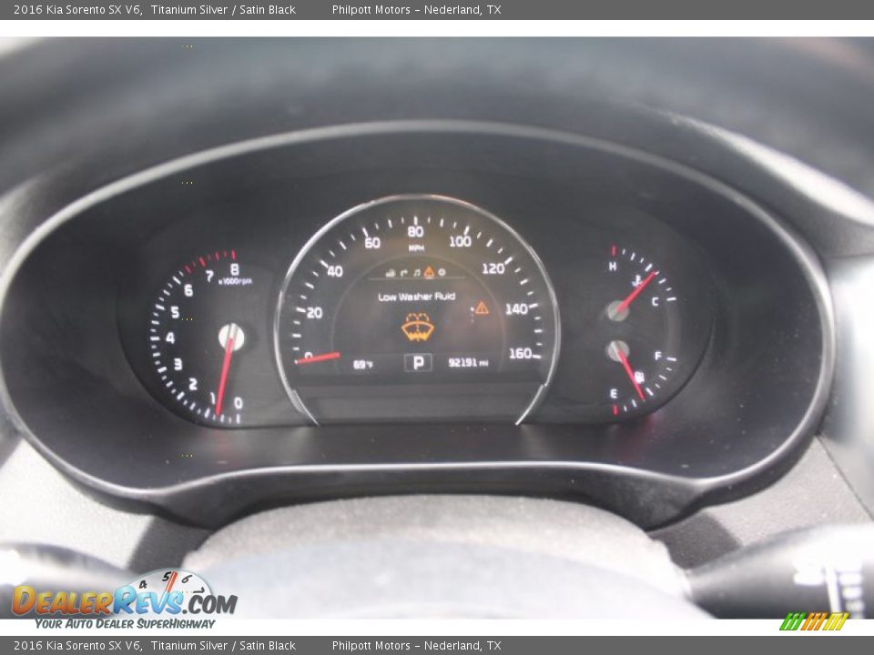 2016 Kia Sorento SX V6 Gauges Photo #13