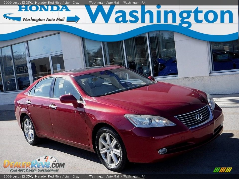 2009 Lexus ES 350 Matador Red Mica / Light Gray Photo #1