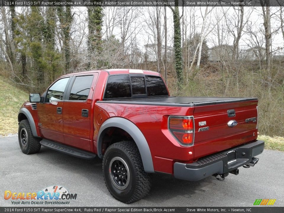 2014 Ford F150 SVT Raptor SuperCrew 4x4 Ruby Red / Raptor Special Edition Black/Brick Accent Photo #10