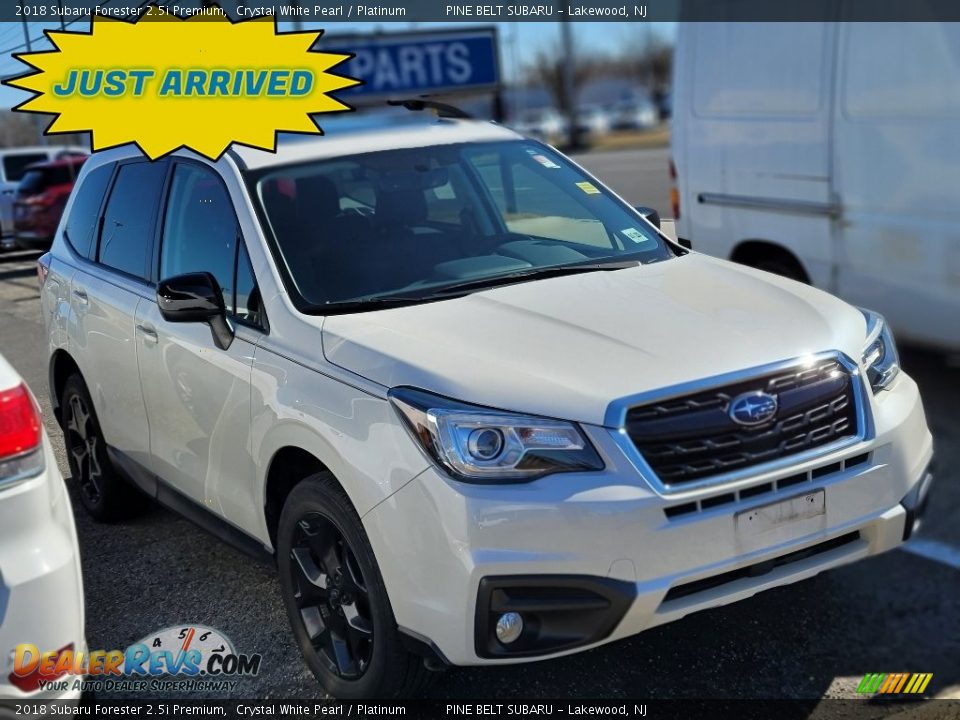 2018 Subaru Forester 2.5i Premium Crystal White Pearl / Platinum Photo #1