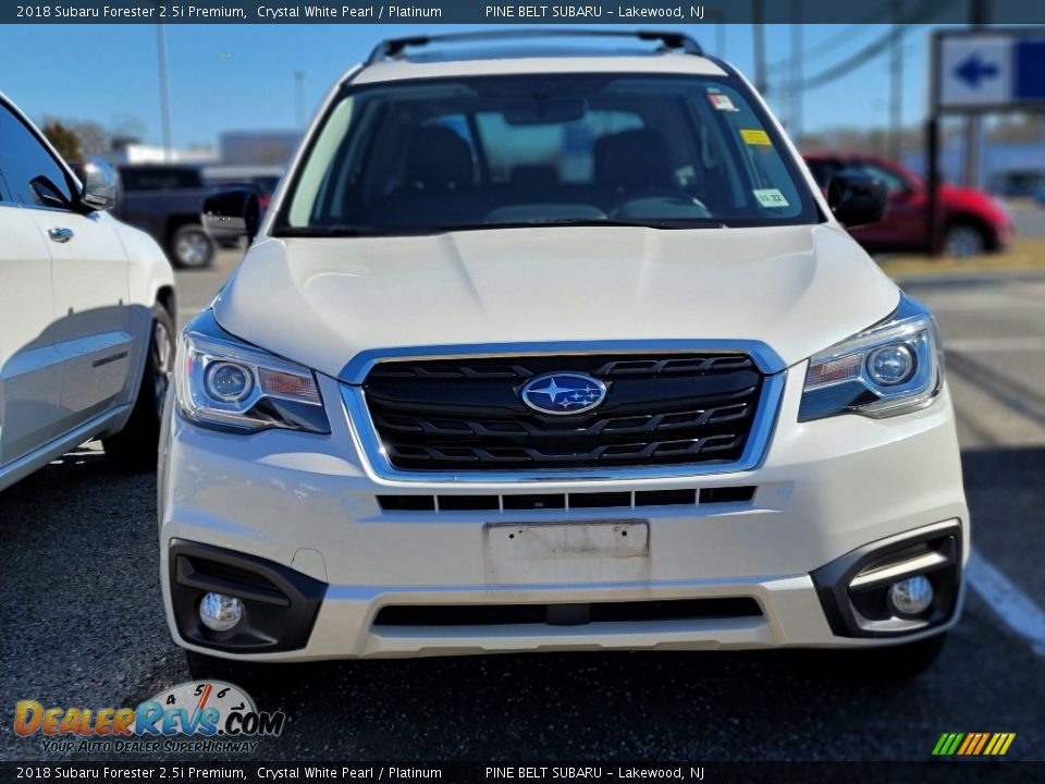 2018 Subaru Forester 2.5i Premium Crystal White Pearl / Platinum Photo #2