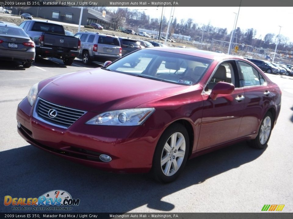 2009 Lexus ES 350 Matador Red Mica / Light Gray Photo #6