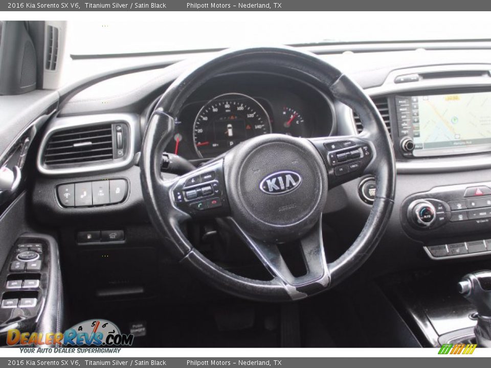 2016 Kia Sorento SX V6 Titanium Silver / Satin Black Photo #22