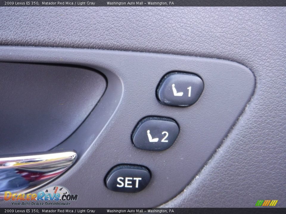 2009 Lexus ES 350 Matador Red Mica / Light Gray Photo #14