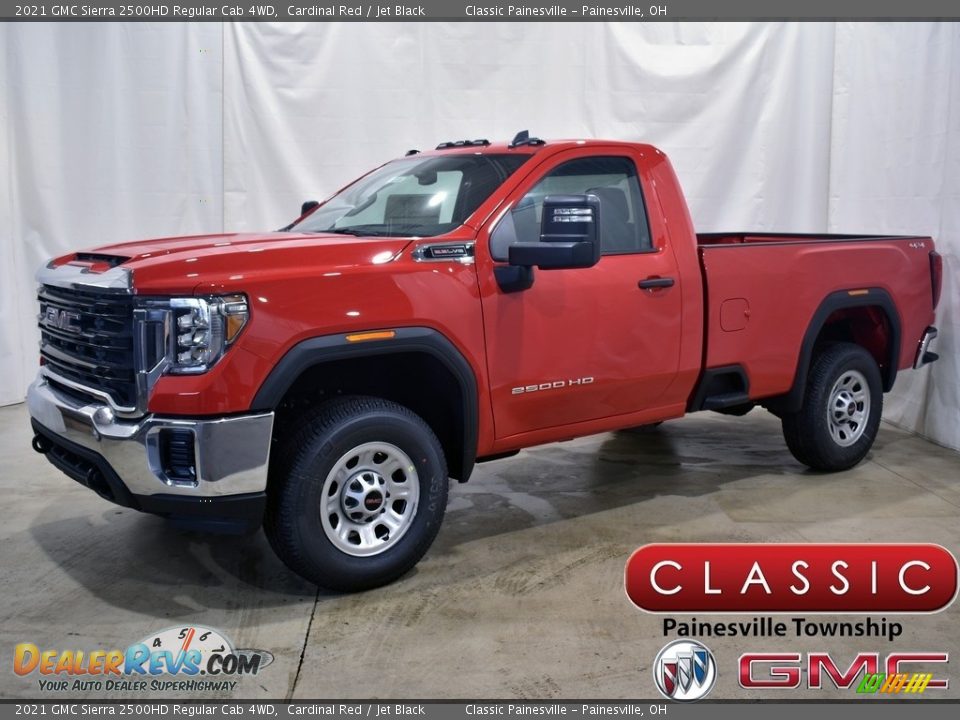 2021 GMC Sierra 2500HD Regular Cab 4WD Cardinal Red / Jet Black Photo #1