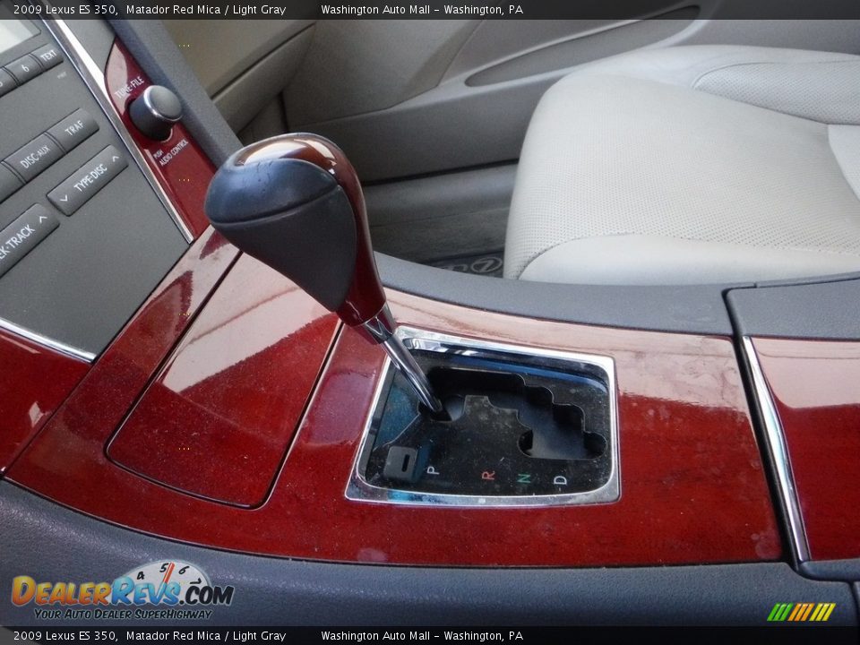 2009 Lexus ES 350 Matador Red Mica / Light Gray Photo #18
