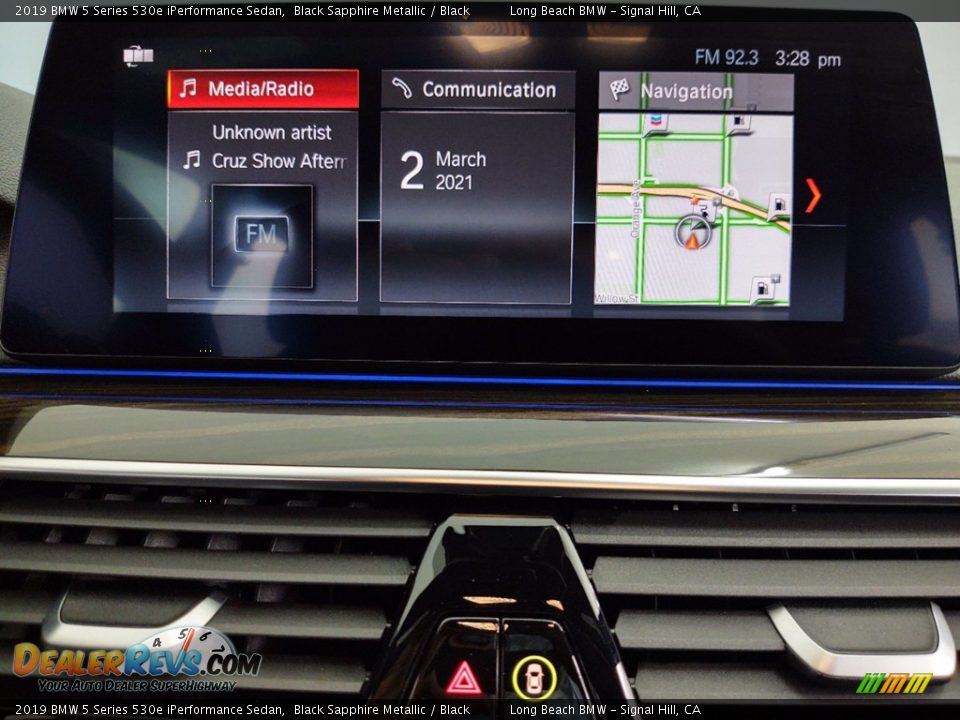 2019 BMW 5 Series 530e iPerformance Sedan Black Sapphire Metallic / Black Photo #21
