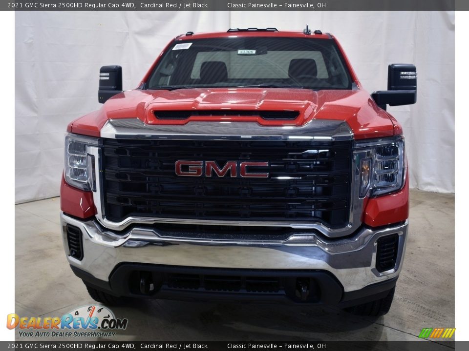 2021 GMC Sierra 2500HD Regular Cab 4WD Cardinal Red / Jet Black Photo #4