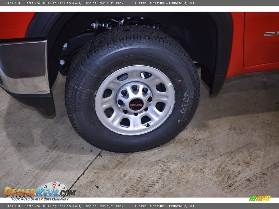 2021 GMC Sierra 2500HD Regular Cab 4WD Cardinal Red / Jet Black Photo #5