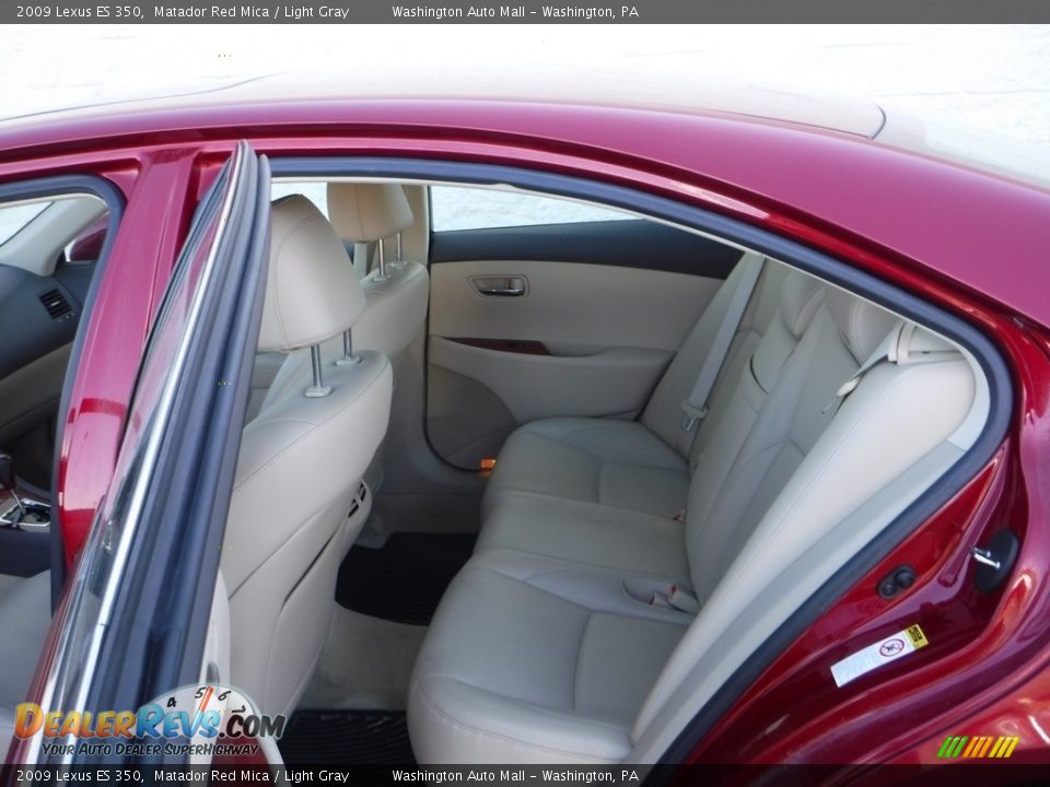 2009 Lexus ES 350 Matador Red Mica / Light Gray Photo #22