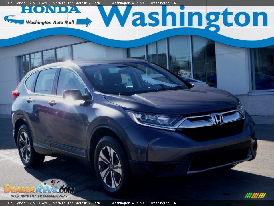 2019 Honda CR-V LX AWD Modern Steel Metallic / Black Photo #1