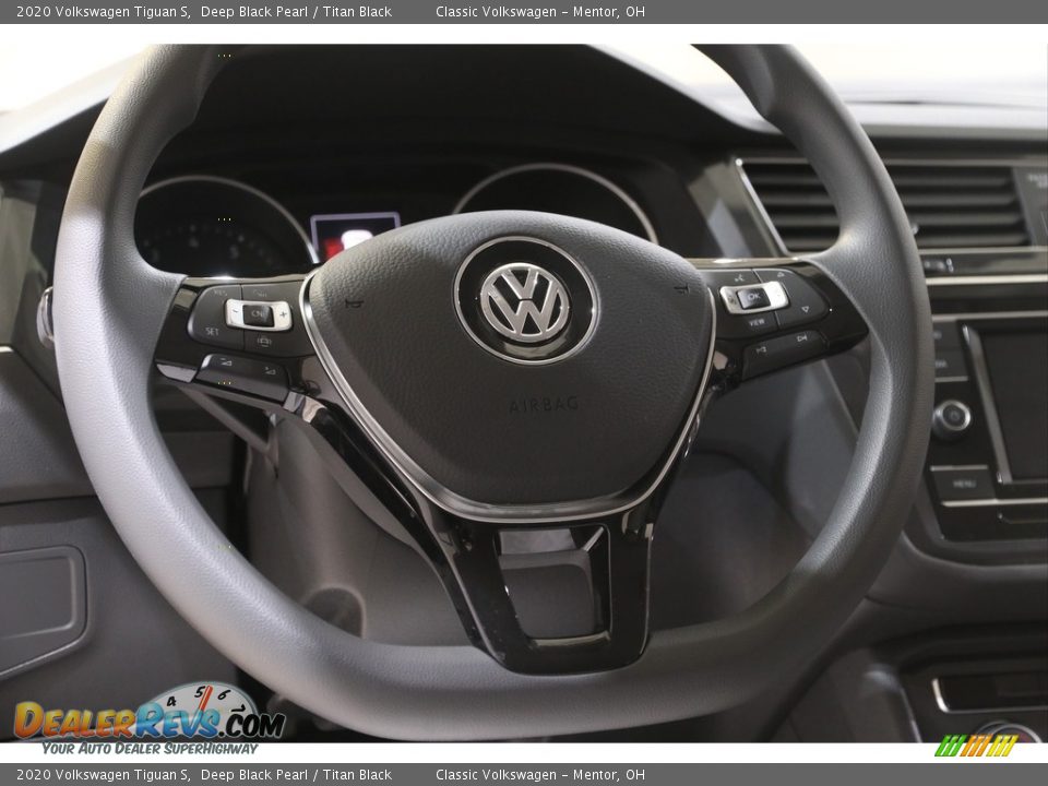 2020 Volkswagen Tiguan S Deep Black Pearl / Titan Black Photo #7