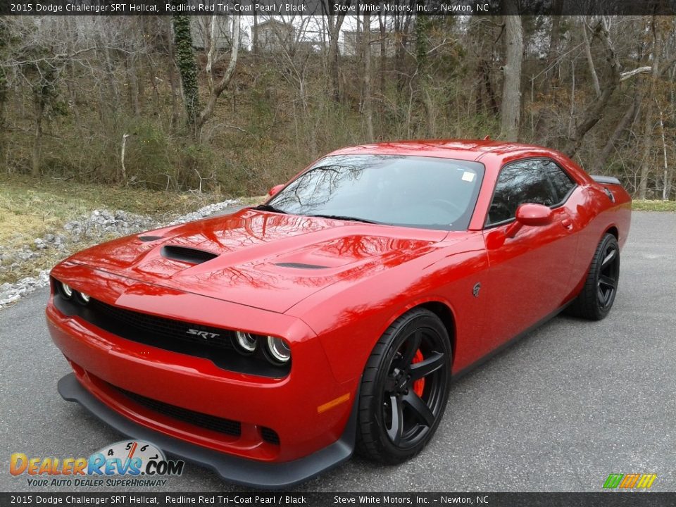 2015 Dodge Challenger SRT Hellcat Redline Red Tri-Coat Pearl / Black Photo #3