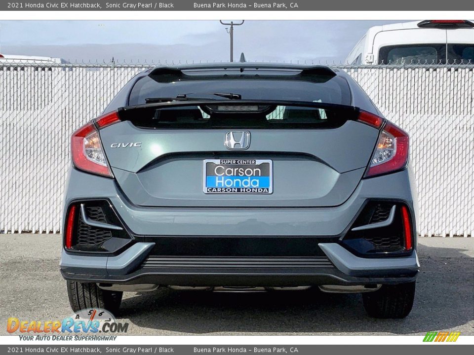 2021 Honda Civic EX Hatchback Sonic Gray Pearl / Black Photo #5