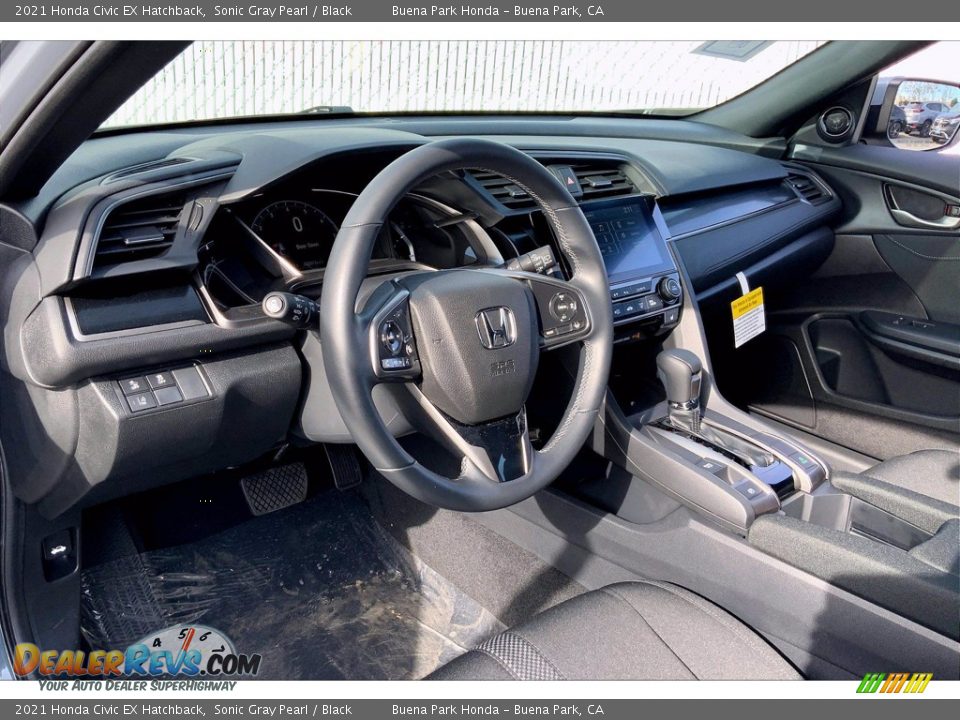 2021 Honda Civic EX Hatchback Sonic Gray Pearl / Black Photo #6
