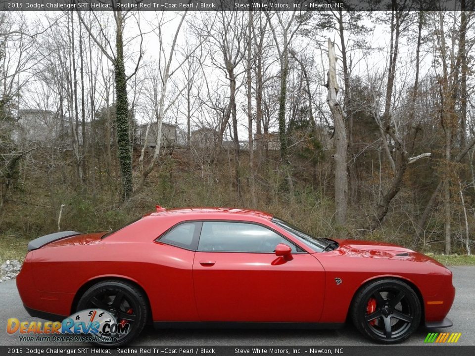 2015 Dodge Challenger SRT Hellcat Redline Red Tri-Coat Pearl / Black Photo #6