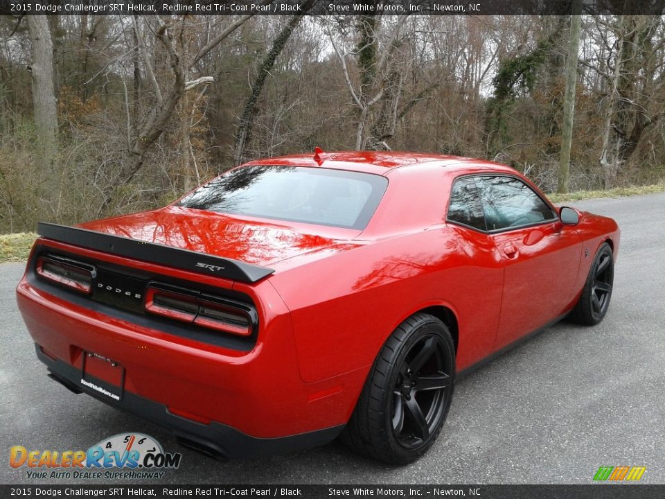 2015 Dodge Challenger SRT Hellcat Redline Red Tri-Coat Pearl / Black Photo #7