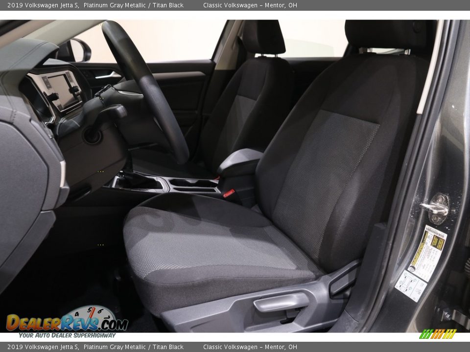 2019 Volkswagen Jetta S Platinum Gray Metallic / Titan Black Photo #5