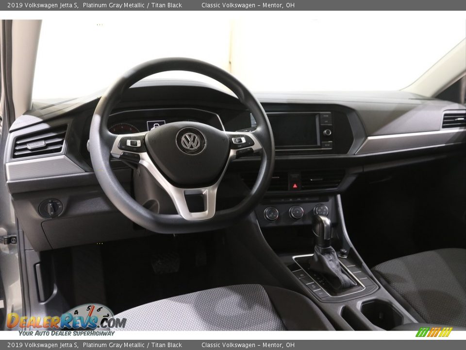 2019 Volkswagen Jetta S Platinum Gray Metallic / Titan Black Photo #6