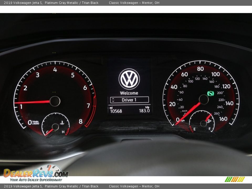 2019 Volkswagen Jetta S Platinum Gray Metallic / Titan Black Photo #8