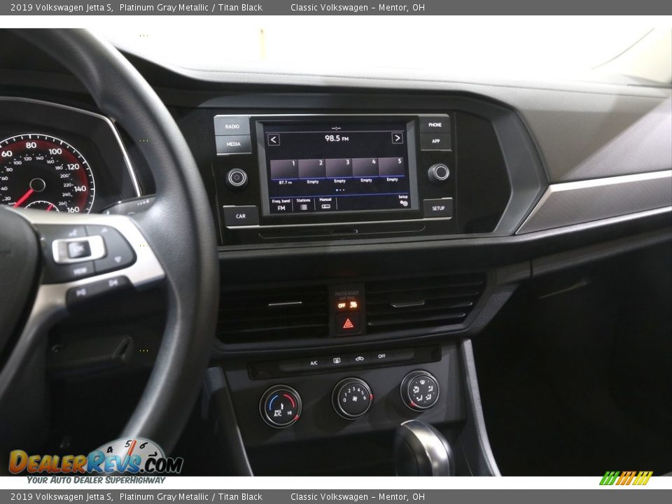 2019 Volkswagen Jetta S Platinum Gray Metallic / Titan Black Photo #9