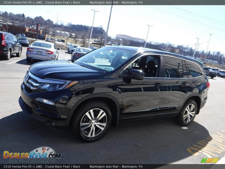 2018 Honda Pilot EX-L AWD Crystal Black Pearl / Black Photo #6