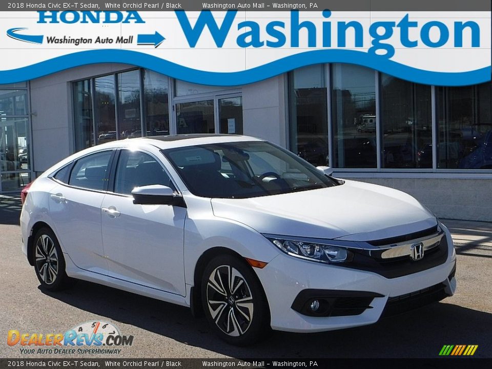 2018 Honda Civic EX-T Sedan White Orchid Pearl / Black Photo #1