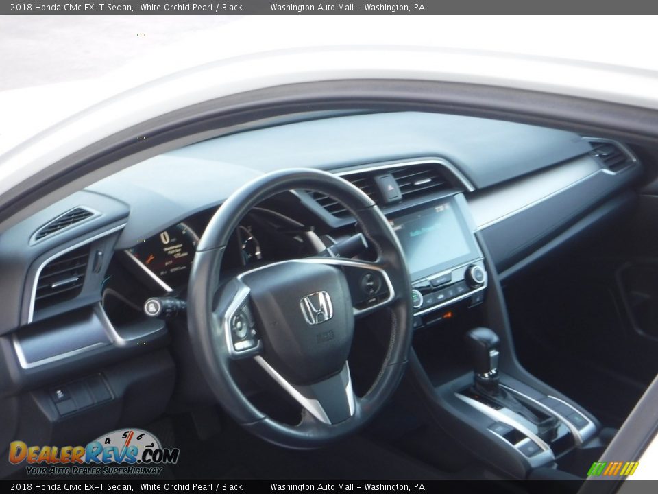 2018 Honda Civic EX-T Sedan White Orchid Pearl / Black Photo #10