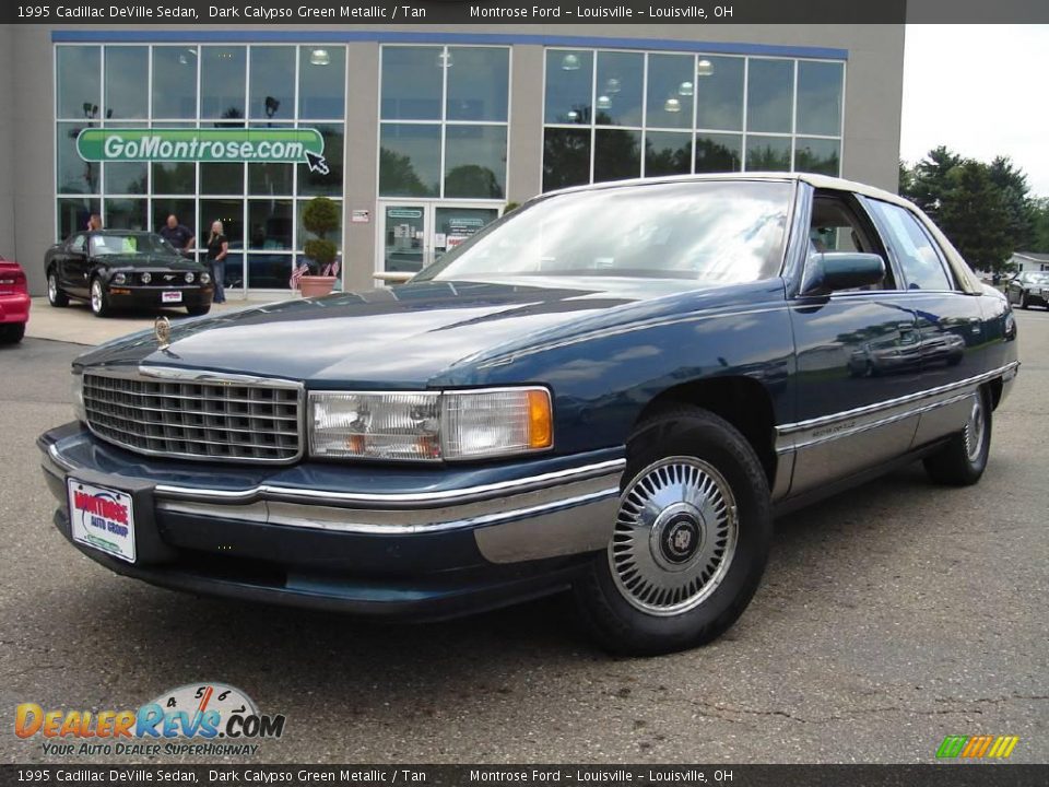 1995 Cadillac DeVille Sedan Dark Calypso Green Metallic / Tan Photo #1