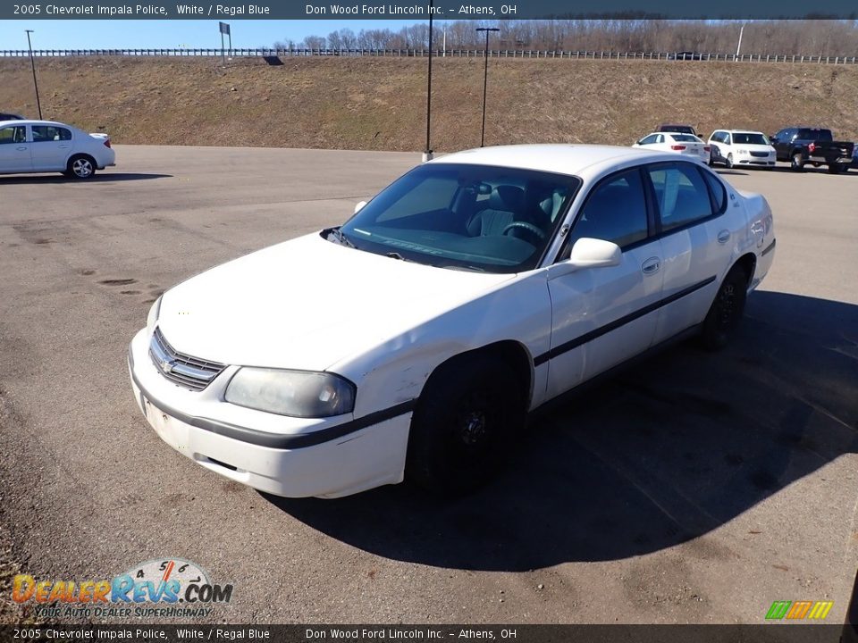 2005 Chevrolet Impala Police White / Regal Blue Photo #7