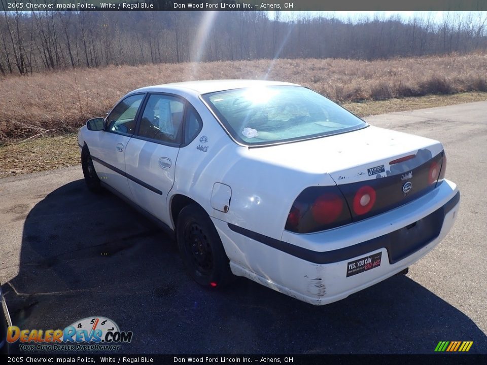 2005 Chevrolet Impala Police White / Regal Blue Photo #9