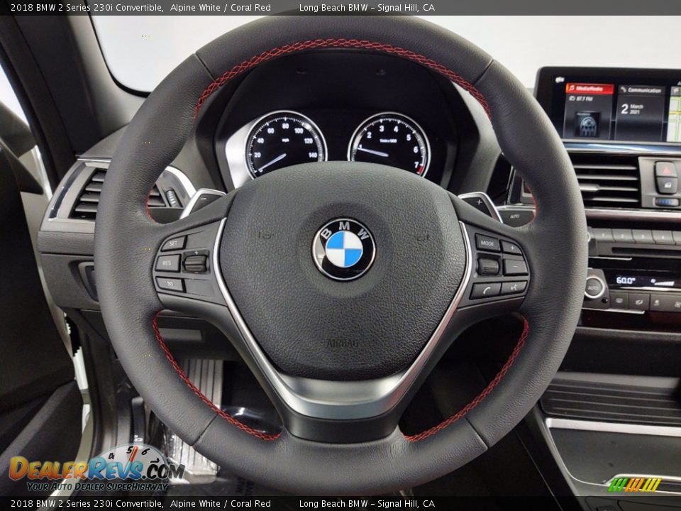 2018 BMW 2 Series 230i Convertible Steering Wheel Photo #17