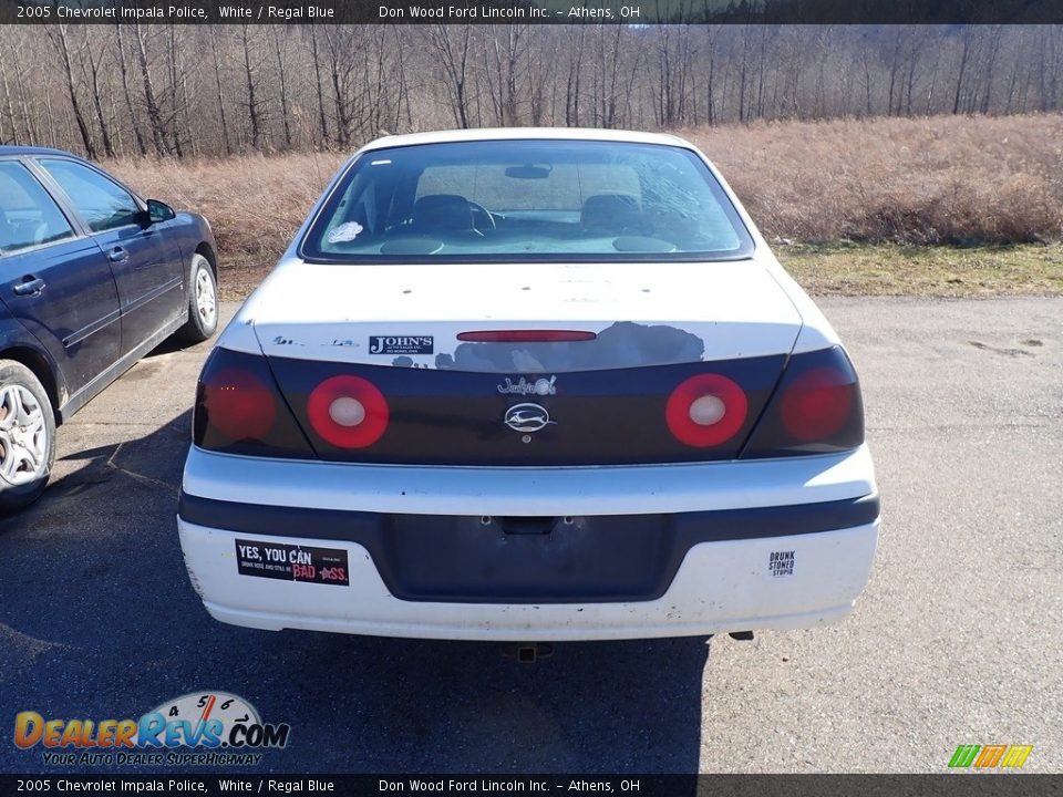 2005 Chevrolet Impala Police White / Regal Blue Photo #10