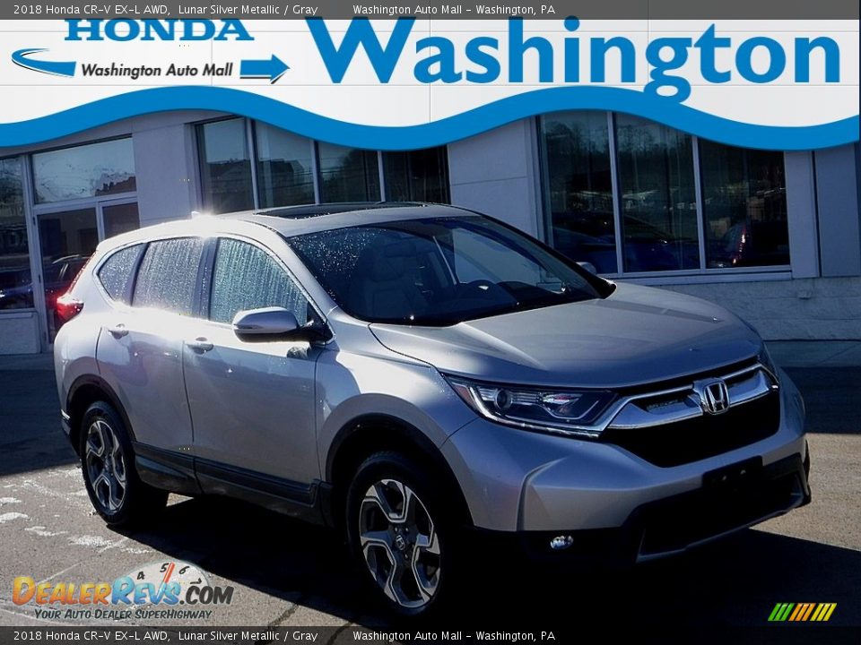 2018 Honda CR-V EX-L AWD Lunar Silver Metallic / Gray Photo #1