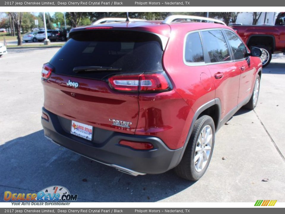 2017 Jeep Cherokee Limited Deep Cherry Red Crystal Pearl / Black Photo #5