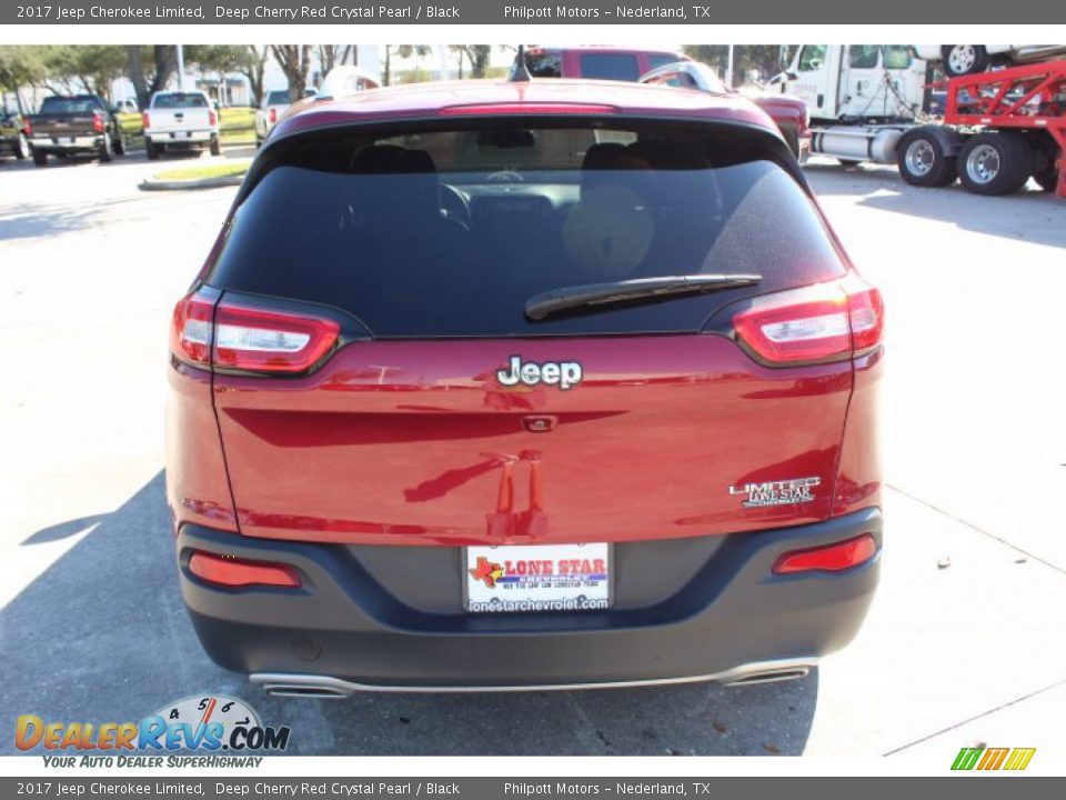 2017 Jeep Cherokee Limited Deep Cherry Red Crystal Pearl / Black Photo #6