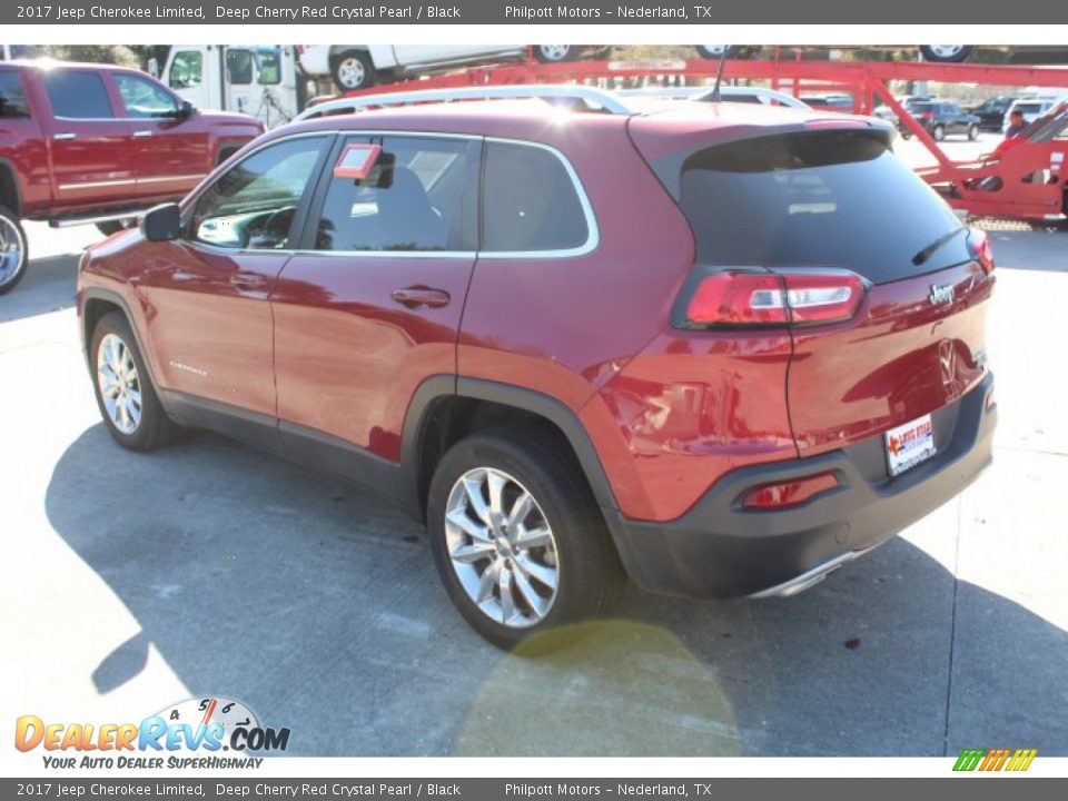 2017 Jeep Cherokee Limited Deep Cherry Red Crystal Pearl / Black Photo #7