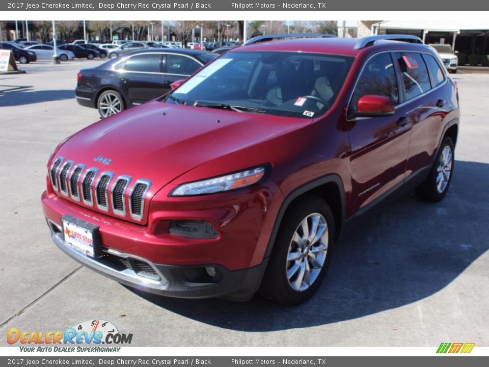 2017 Jeep Cherokee Limited Deep Cherry Red Crystal Pearl / Black Photo #9